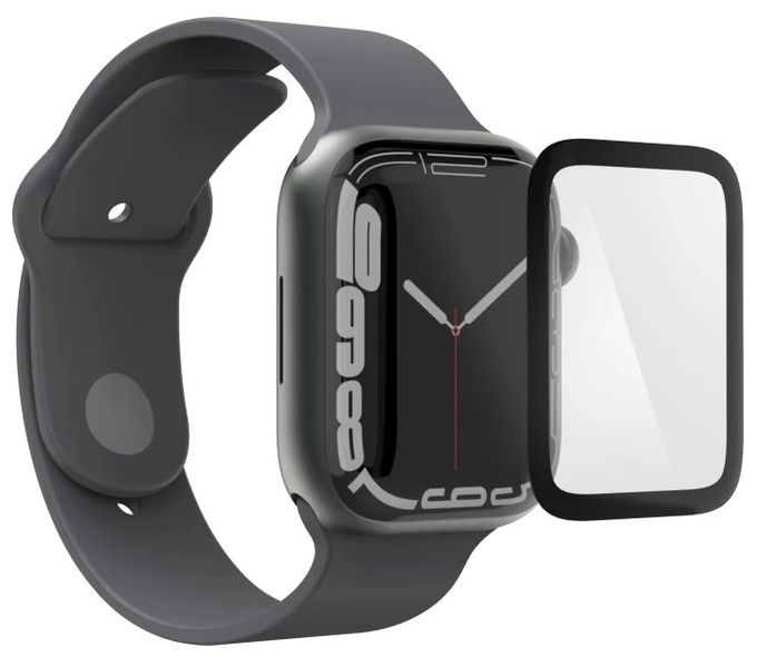 Displayschutz Apple Watch SE 3 (Schwarz, Transparent) 210946 Super Hybrid 45 mm 