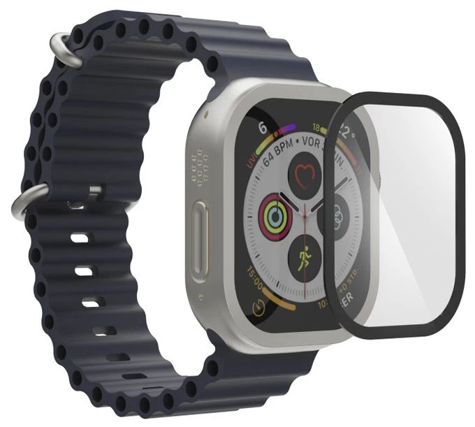 Displayschutz Apple Watch Ultra 3 (Schwarz, Transparent) 210969 Super Hybrid 49 mm 