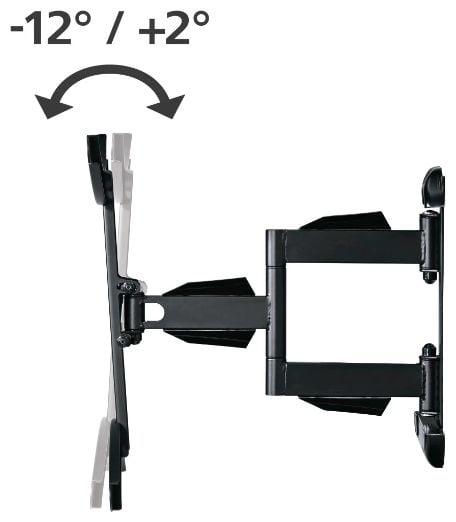 Wand Halterung 180° bis 190,5 cm (75") 45 kg 2 - 12° neigbar 220836 Fullmotion 