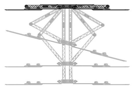 Wand Halterung 120° bis 2,29 m (90") 40 kg -12 - 3° neigbar 220850 schwenkbare 