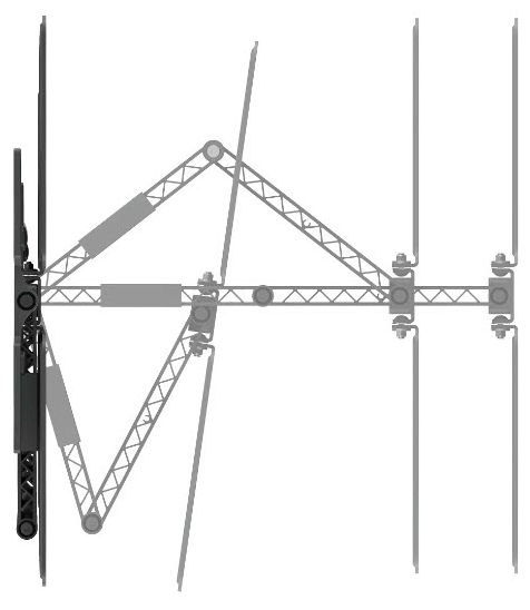 Wand Halterung 120° bis 2,29 m (90") 50 kg -12 - 3° neigbar 220852 ausziehbare und schwenkbare 