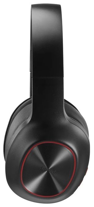 Over Ear Bluetooth Kopfhörer kabellos 60 h Laufzeit  221779 Spirit Calypso III (Schwarz, Rot) 