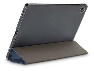 Folio aus Kunststoff für Samsung alaxy Tab A9+ bis 27,9 cm (11") Schmutzabweisend, Staubresistent, Kratzresistent mit Magnetverschluss (Blau) 222011 Fold Clear 