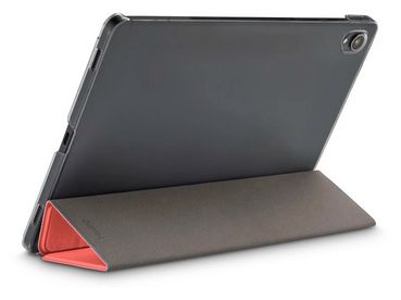 Folio aus Kunststoff für Samsung Galaxy Tab A9+ bis 27,9 cm (11") Schmutzabweisend, Staubresistent, Kratzresistent mit Magnetverschluss (Koralle) 222014 Fold Clear 
