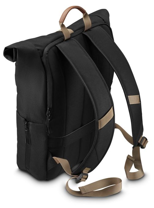 bis 41,1 cm (16.2 Zoll) (Schwarz/Braun) 222023 Silvan Notebook-Rucksack 