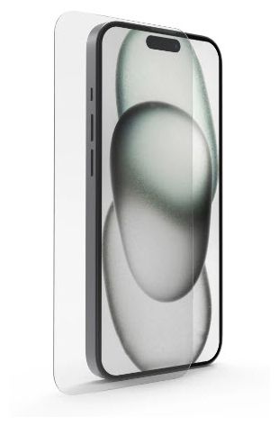 Klare Bildschirmschutzfolie gehärtetes Glas 9H für  Apple iPhone 15/15 Pro Schlagfest, Schlagfest, Kratzresistent 222703 Clear Protect 