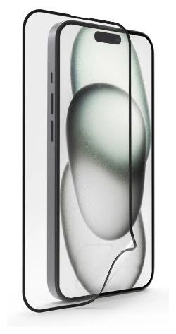 Klare Bildschirmschutzfolie Kunststoff 9H für  Apple iPhone 15 Fallbeständig, Schlagfest, Schlagfest, Kratzresistent, Splitterfrei, Schockresistent 222735 Super Hybrid 