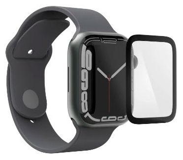 Klare Bildschirmschutzfolie Kunststoff 4H für  Apple Watch 7 / 8 / 9, 41 mm Schlagfest, Schlagfest, Kratzresistent, Schockresistent 222770 Super Hybrid 