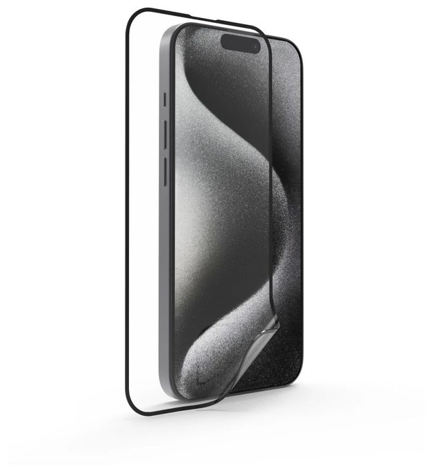 Klare Bildschirmschutzfolie Kunststoff 9H für  Apple iPhone 16 Pro Max Schlagfest, Kratzresistent, Splitterfrei, Schockresistent 222791 Super Hybrid 