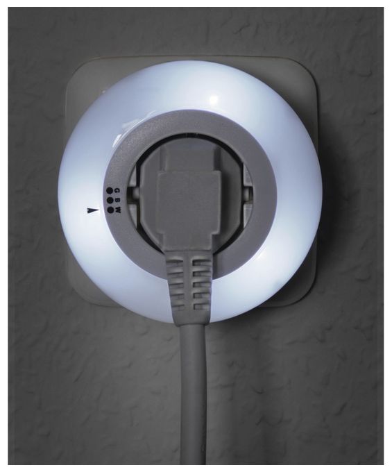 LED 10000 K Blau, Grün, Weiß AC 223497 Nachtlicht 