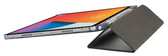 Folio aus Kunststoff für Apple iPad Air 13" (2024) bis 33 cm (13") Schmutzabweisend, Staubresistent, Kratzresistent (Schwarz) 227007 Fold Clear 