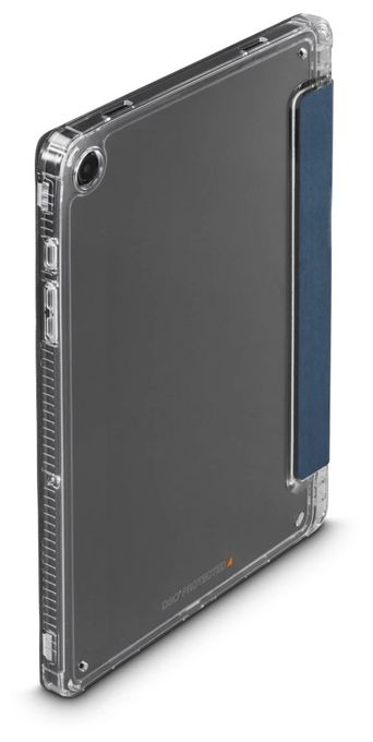 Folio aus Mikrofaser, Samt für Samsung Galaxy Tab A9+ (11") bis 27,9 cm (11") Fallbeständigkeit, Staubresistent, Kratzresistent, Schockresistent mit Magnetverschluss (Blau, Transparent) 227016 Extreme Protect 