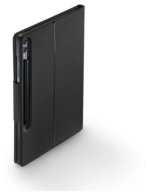Folio aus Kunststoff für Samsung Galaxy Tab S10+ 12.4" bis 31,5 cm (12.4") Schmutzabweisend, Staubresistent, Kratzresistent mit Magnetverschluss (Schwarz) 227084 Premium 