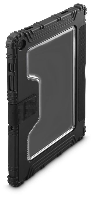 Folio aus Polycarbonat (PC), Polyurethan für Samsung Galaxy Tab A11+ / A9+ bis 27,9 cm (11") Schmutzabweisend, Staubresistent, Schlagfest, Kratzresistent, Schockresistent mit Magnetverschluss (Schwarz) 227091 Protection 