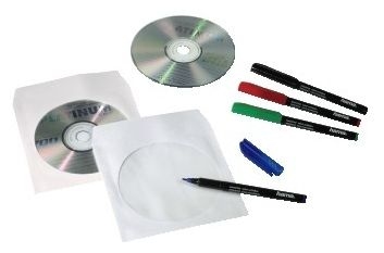 CD-ROM Paper Sleeves 50, White 