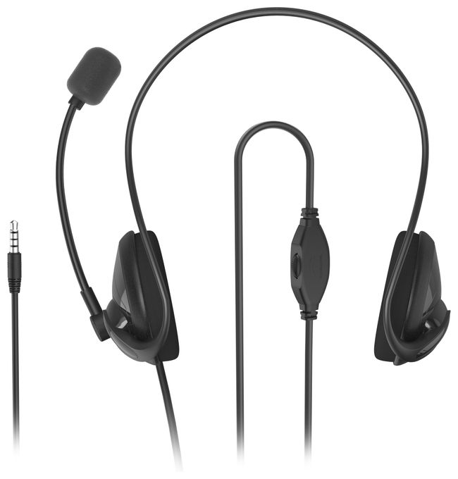 139930 NHS-P100 V2 Ohraufliegender Kopfhörer kabelgebunden (Schwarz) 