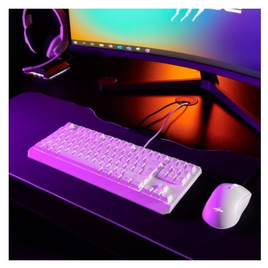 RGB-LED Gaming Tastatur USB  uRage Exodus 220 TKL (Weiß) 
