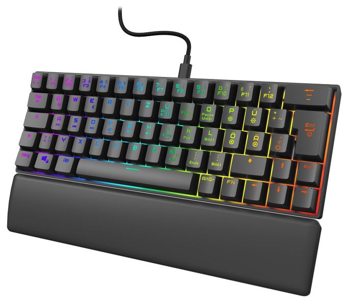 RGB-LED Gaming Tastatur USB  uRage Exodus 760 (Schwarz) 