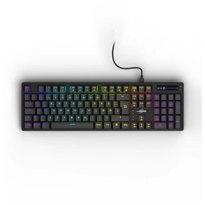 RGB-LED Gaming Tastatur USB  uRage Exodus 910 Low Profile (Schwarz) 