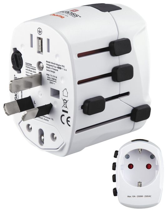 World Travel Pro Reiseadapter für bis zu 150 Länder 