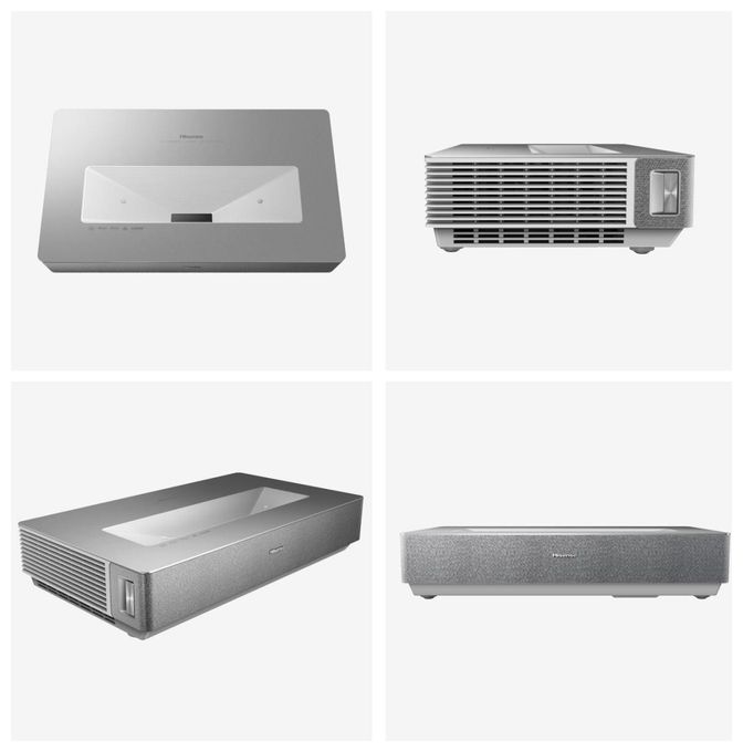 UHD 4K (3840x2160) DLP Laser Ultra-Short-Throw-Projektor 2700 ANSI Lumen  120L5HA 4K Laser TV 3,05 m (120 Zoll) (Silber, Weiß) 