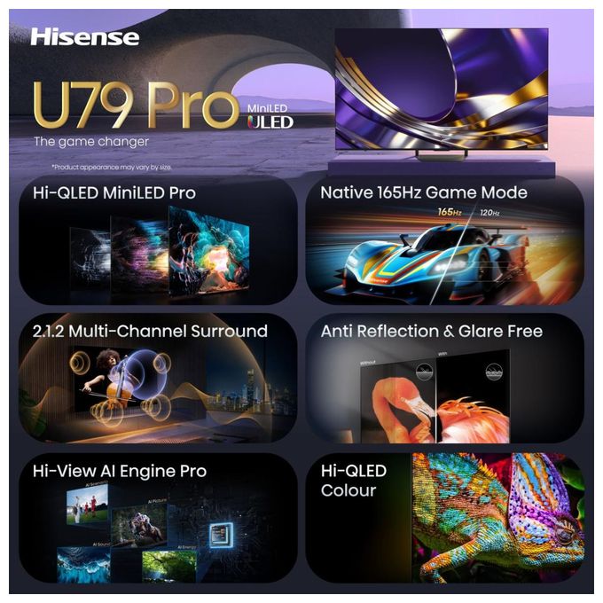 LED 190,5 cm (75 Zoll) Fernseher 4K Ultra HD VESA 400 x 400 mm 75U79S Pro 
