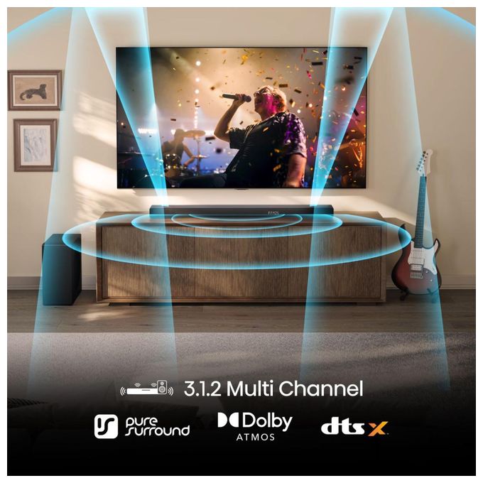 Soundbar 440 W 3.1.2 Kanäle  AX3120Q (Schwarz) 
