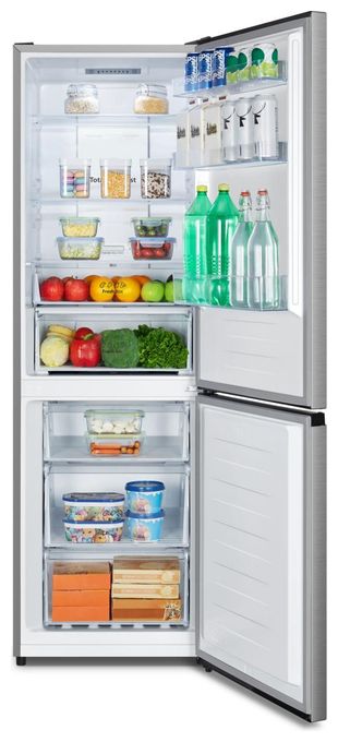 147 l / 97 l Kühl-Gefrierkombi freistehend NoFrost 108 kWh Jahr  RB3N300NECA (Grau, Edelstahl) 