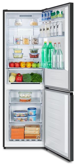 147 l / 97 l Kühl-Gefrierkombi freistehend NoFrost 108 kWh Jahr  RB3N300NEFA (Schwarz, Edelstahl) 