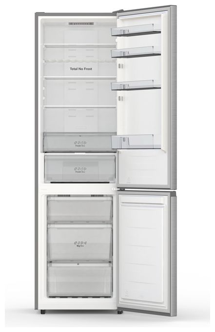 178 l / 98 l Kühl-Gefrierkombi freistehend NoFrost 109 kWh Jahr  RB440N4ACA (Grau, Edelstahl) 
