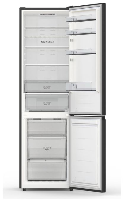 178 l / 98 l Kühl-Gefrierkombi freistehend NoFrost 109 kWh Jahr  RB440N4AFA (Schwarz) 