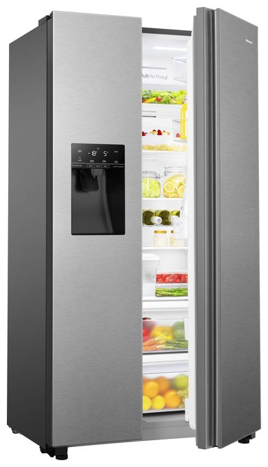 Side-by-Side Kühl-/ Gefrierkombination 371 l / 191 l 323 kWh NoFrost 1786 mm x 910 mm  RS694N4TIE (Edelstahl) 