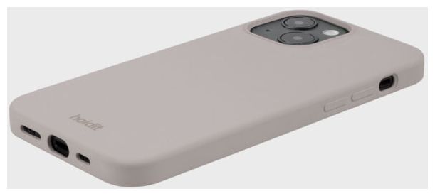 Cover für Apple iPhone 14  Silicone Case (Graubraun) 