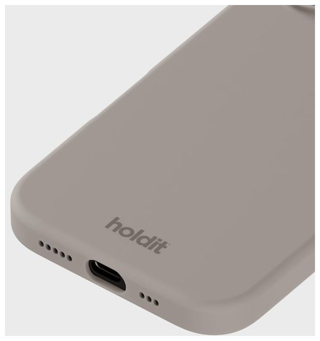 Cover für Apple iPhone 16  Silicone Case (Graubraun) 