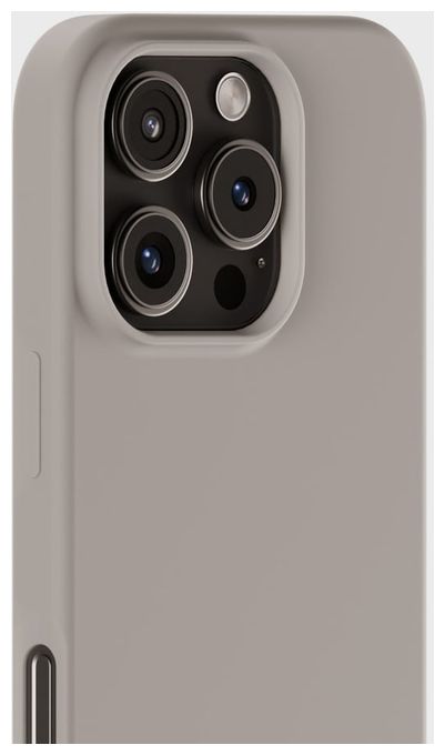 Cover für Apple iPhone 16 Pro  Silicone Case (Graubraun) 