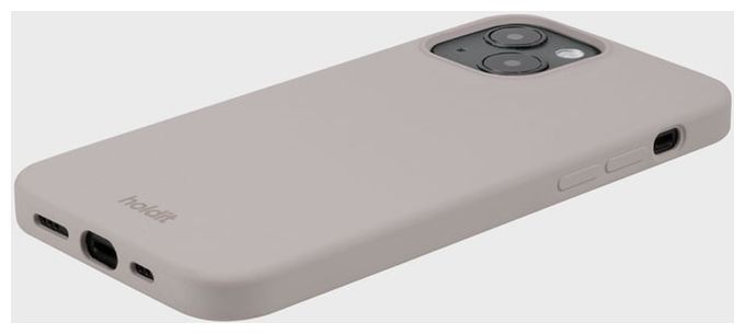 Cover für Apple iPhone 13  Silicone Case (Graubraun) 