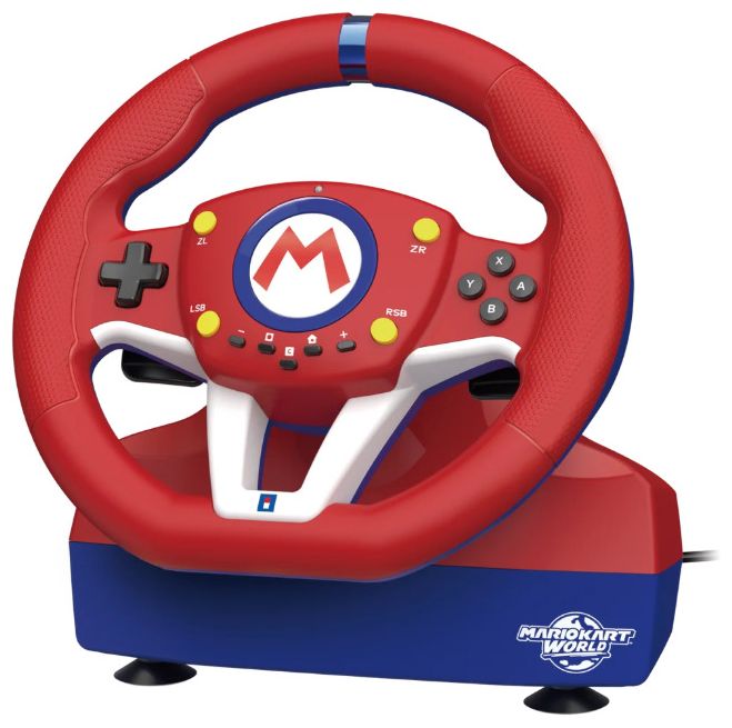Lenkrad Nintendo Switch 2 kabelgebunden  Mario Kart Racing Wheel Pro Mini (Rot/Blau) 