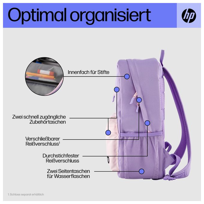 Campus-Rucksack (Lavendel) 