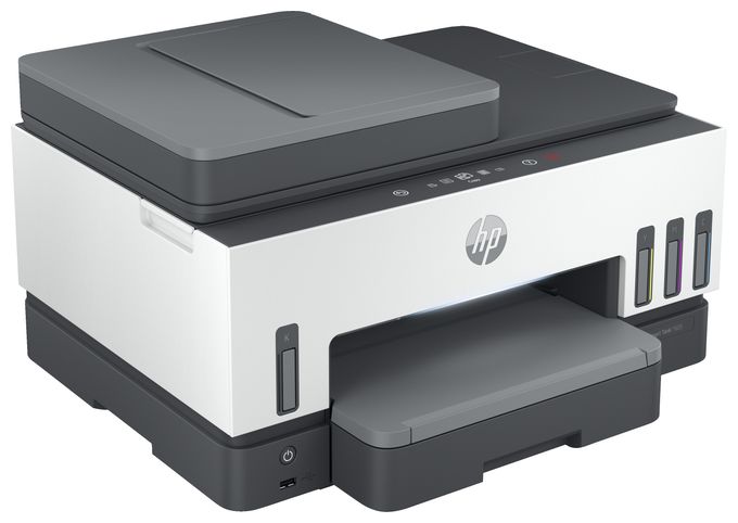 HP Smart Tank 7605 All-in-One, Farbe, Drucker für Home und Home Office, Drucken, Kopieren, Scannen, Faxen, ADF und Wireless, Automatische Dokumentenzuführung (35 Blatt); Scannen an PDF; Beidseitiger Druck 