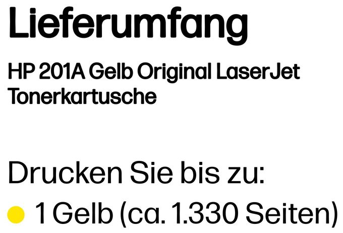 Druckerpatronen Gelb Nr.201A 