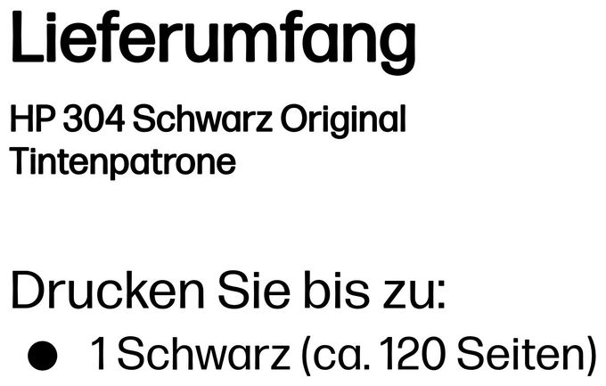 Druckerpatronen Schwarz 4 ml 120 Seiten Nr.304 