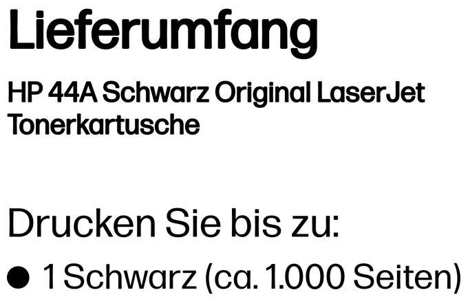 Druckerpatronen Schwarz Nr.44A 