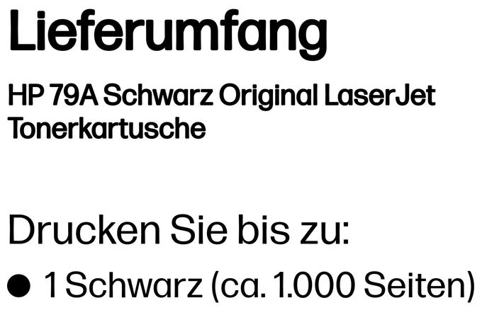Druckerpatronen Schwarz Nr.79A 