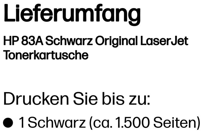 originale Druckerpatronen Schwarz Nr.83A 