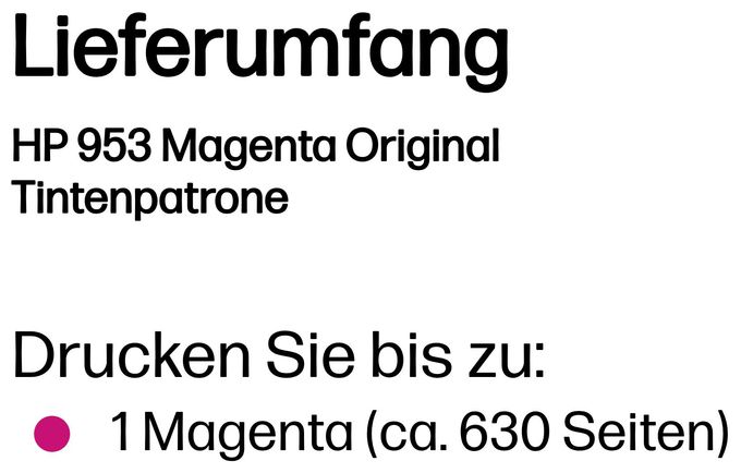Druckerpatronen Magenta 9 ml Nr.953 