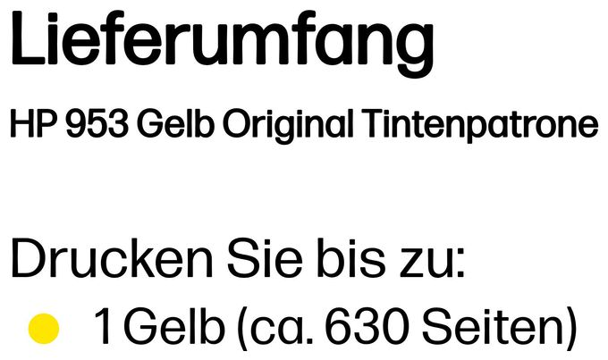 Druckerpatronen Gelb 9 ml Nr.953 