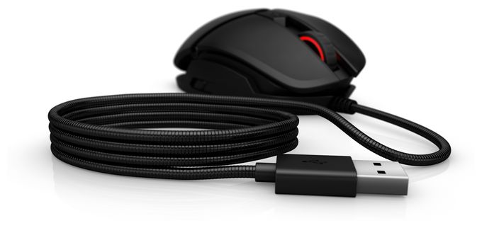 16000 DPI Gaming Maus Optisch  Omen Reactor (Schwarz) 