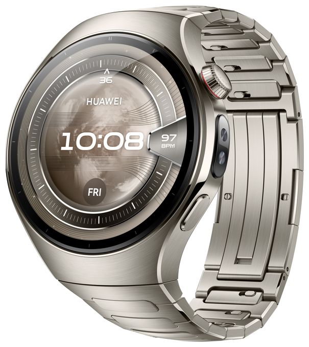 Digital 46 mm Smartwatch Rund 310 ppi  Watch 5 (Silber) 