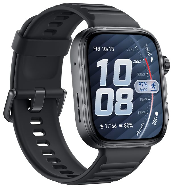 Digital 44.5 mm Smartwatch Rechteckig IP6X 240 h 328 ppi  Watch Fit 5 Pro (Schwarz) 