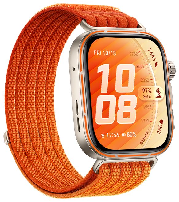 Digital 44.5 mm Smartwatch Rechteckig IP6X 240 h 328 ppi  Watch Fit 5 Pro (Gold) 